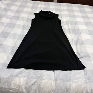 New York & Company Black Cowl Neck Sleeveless Dress Size XS